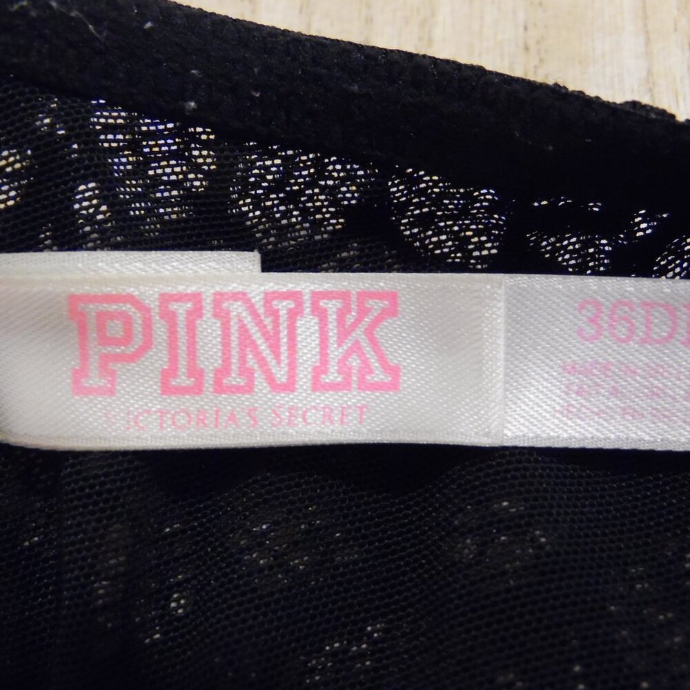 PINK by Victoria's Secret Date Racerback Bra Women's Size 36DD Lacy Back - Picture 8 of 10
